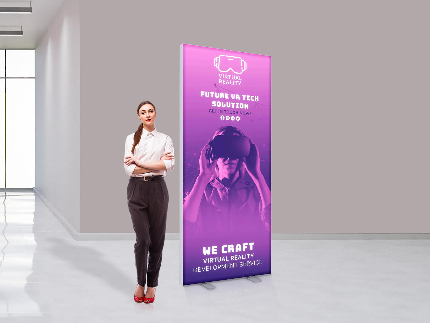 Budget Lightbox Banner isyLED LITE (dubbelzijdig)