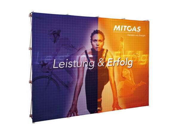 Exhibition wall 4x3 with textile without sides