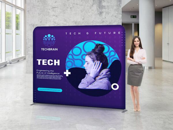 Exhibition wall isyFABRIC straight 250x230