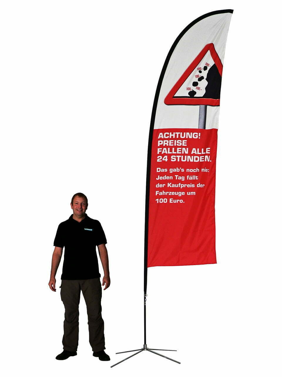 isyFLAG outdoor promovlag model straight